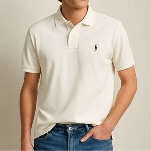 Polo by Ralph Lauren Custom Fit Polo Shirt White XL
